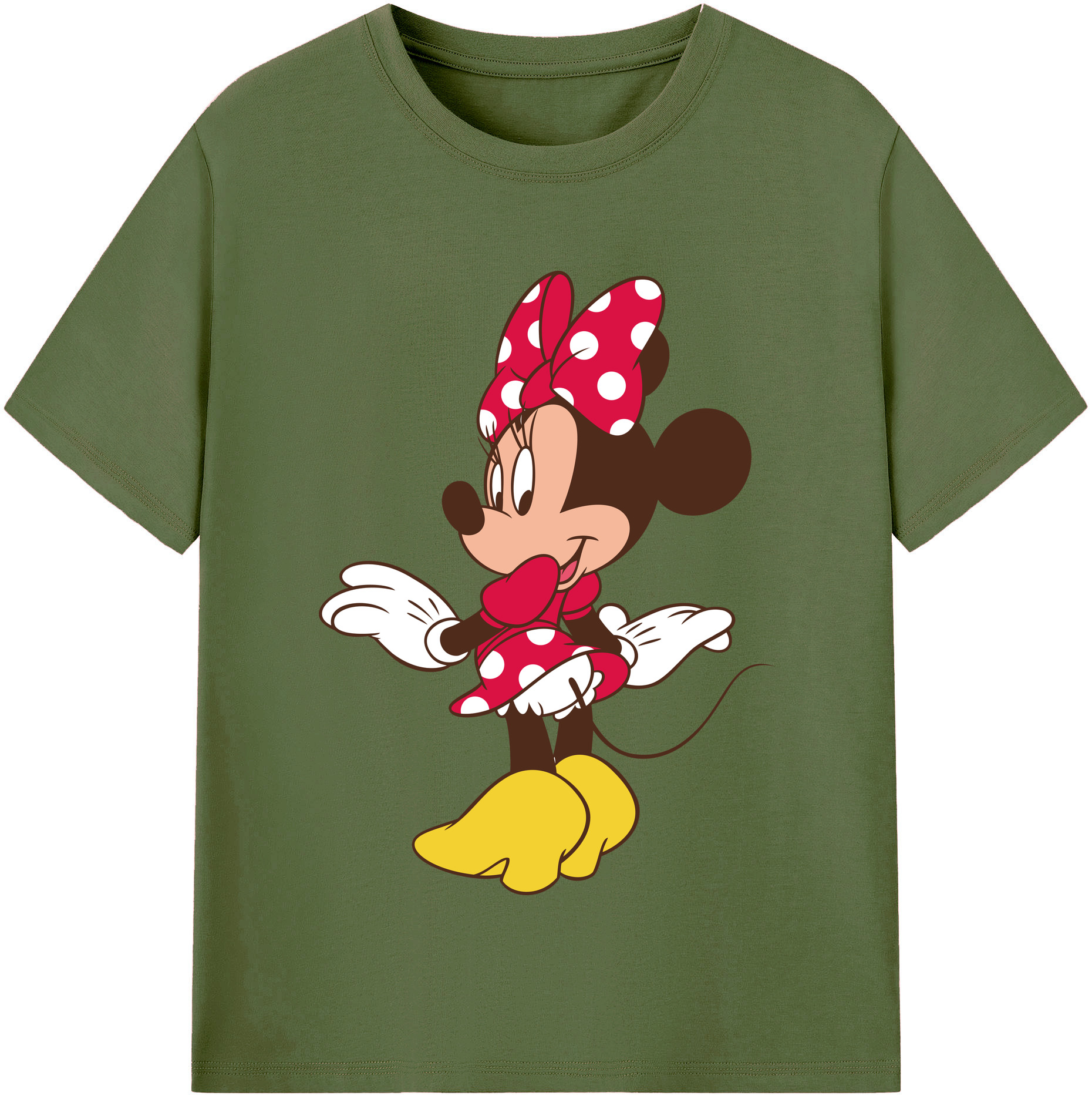 （画像用） ミッキーマウス Mickey Mouse 綿100％半袖Tシャツ（フロントプリント）